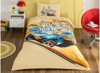 Постельное белье ранфорс TAC - Disney Hot Wheels Winner (Turkey), подростковый